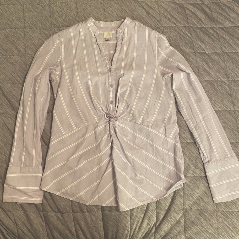 A New Day (Target) Lavender Half-Button Blouse